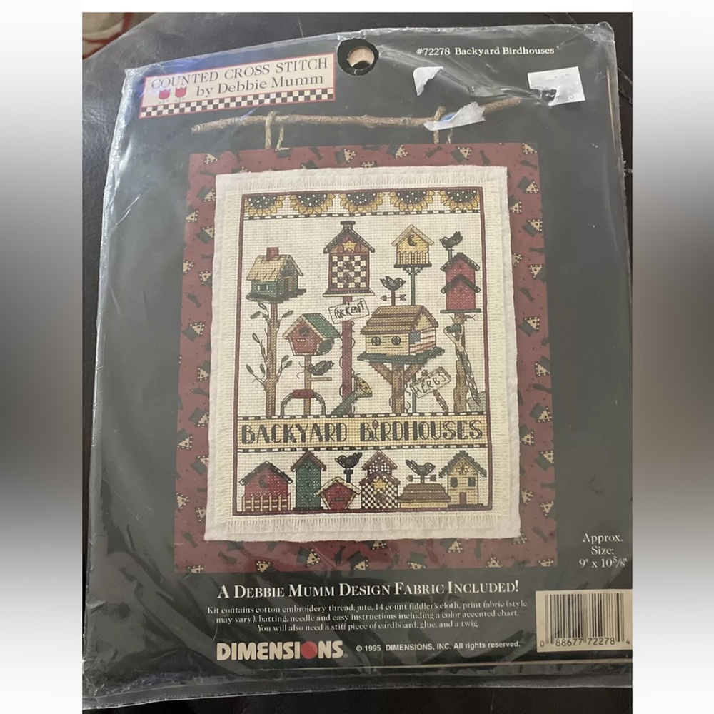 Bird Houses Cross Stitch kit 9x10